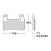 SBS 734HS Front Sintered Motorcycle Brake Pad