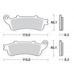 SBS 736LS Rear Sinter Motorcycle Brake Pad