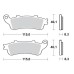 SBS 736LS Rear Sinter Motorcycle Brake Pad