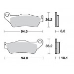 SBS 742LS Rear Sinter Motorcycle Brake Pad