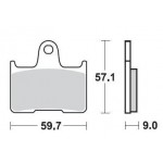 SBS 765LS Rear Sinter Motorcycle Brake Pad