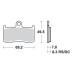 SBS 782HS Front Sinter Motorcycle Brake Pad
