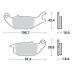 SBS 784HF Front Ceramic Motorcycle Brake Pad