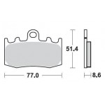 SBS 796HS Front Sinter Motorcycle Brake Pad