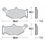 SBS 833LS Rear Sinter Motorcycle Brake Pad