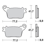 SBS 834LS Rear Sinter Motorcycle Brake Pad