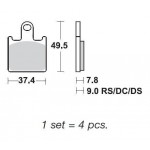 SBS 838DC Front Dual Carbon Motorcycle Brake Pad