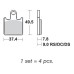 SBS 838DC Front Dual Carbon Motorcycle Brake Pad