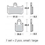 SBS 839DC Front Dual Carbon Motorcycle Brake Pad