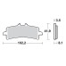 SBS 841HS Front Sinter Motorcycle Brake Pad