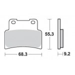 SBS 844HS Front Sinter Motorcycle Brake Pad