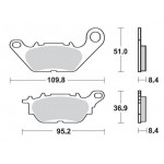 SBS 858HF Front Ceramic Motorcycle Brake Pad