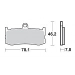 SBS 864HS Front Sinter Motorcycle Brake Pad