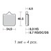 SBS 870DC Front Dual Carbon Motorcycle Brake Pad