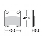 SBS 879HF Front Ceramic Motorcycle Brake Pad