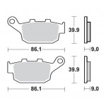 SBS 881LS Rear Sinter Motorcycle Brake Pad