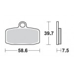 SBS 885RS1 Sinter Off Road Racing Motorcycle Brake Pad