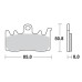 SBS 900HS Front Sinter Motorcycle Brake Pad