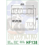 Hiflo HF138 Motorcycle Oil Filter