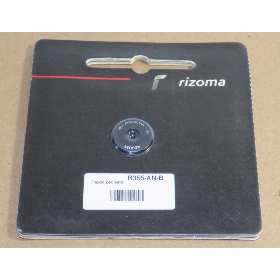 Rizoma R355-AN-B Motorcycle Adjuster Peg Cap for Ducati 2011-2025
