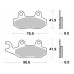 SBS 611LS Motorcycle Brake Pad for Aprilia,Cagiva,Honda,Horex,Hyosung,Kawasaki,Suzuki,Triumph,Yamaha 1989-2025