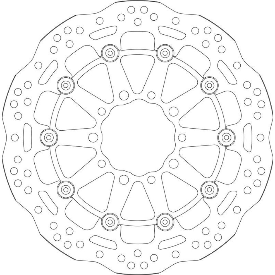 SBS 6250A Motorcycle Brake Disc for Kawasaki 2006-2022