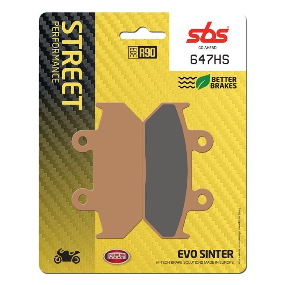 SBS 647HS Motorcycle Brake Pad for Cagiva, Honda 1988-2008