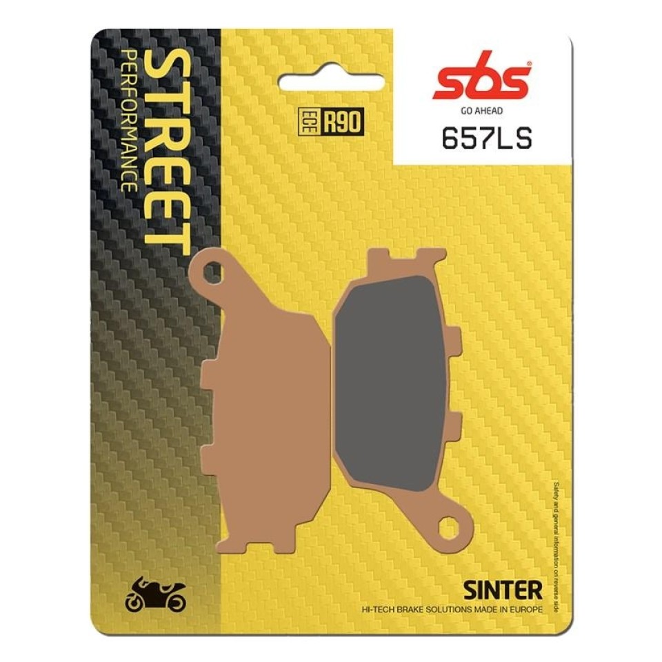 SBS 657LS Motorcycle Brake Pad for Honda,Kawasaki,Suzuki,Voge,Yamaha 1991-2025