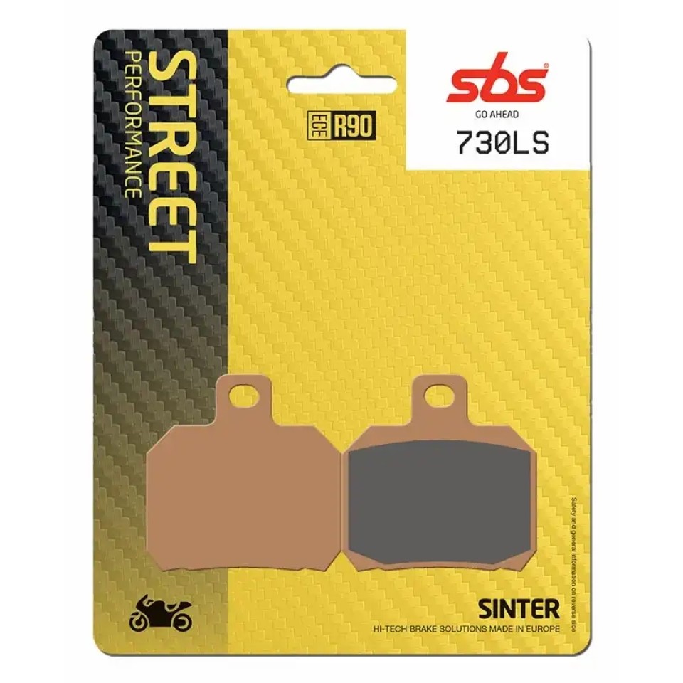 SBS 730LS Motorcycle Brake Pad for Aprilia,Benda,Benelli,Bimota,Cagiva,CF Moto,Derbi,Ducati,Energica,Fantic,Gilera,Honda,Horex,Italjet,Kawasaki,KTM,Laverda,Mondial,Moto-Guzzi,Moto-Morini,Motus,MV-Agusta,NIU,Norton,QJ Motor,Rieju,Triumph,Voxan 1997-2024