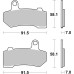 SBS 830H.LS Motorcycle Brake Pad for Harley Davidson 2006-2025