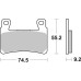 SBS 860H.HS Motorcycle Brake Pad for Harley Davidson 2008-2025