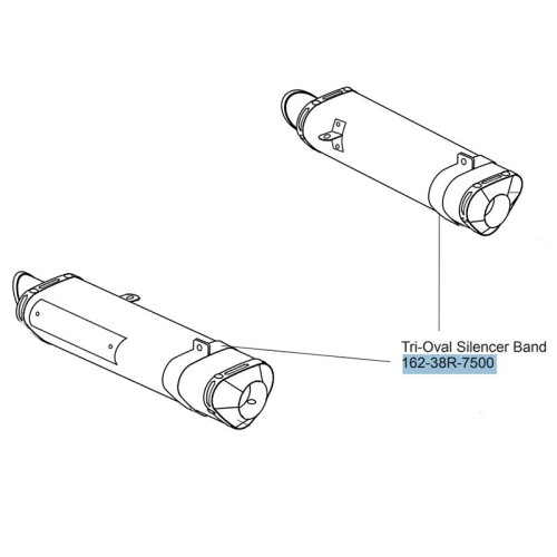 Yoshimura 162-38R-7500 Motorcycle Silencer Band