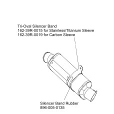 Yoshimura 896-005-0135 Motorcycle Silencer Band Spacer Rubber
