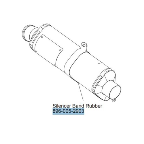 Yoshimura 896-005-2903 Motorcycle Silencer Band Spacer Rubber
