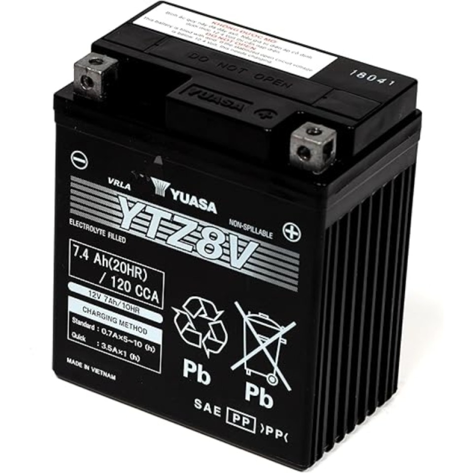 Yuasa YTZ8V Motorcycle Battery for Kawasaki,Honda,KTM,Piaggio,Suzuki,Yamaha 1988-2023